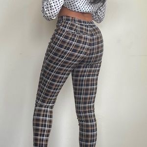 F21 Plaid Trousers